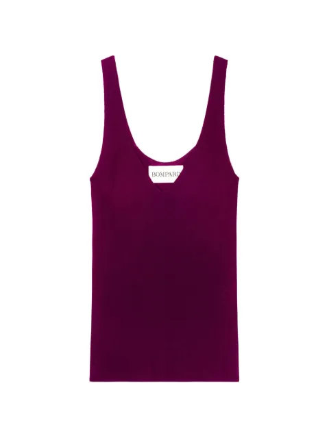 BOMPARD ribbed V-neck tank top