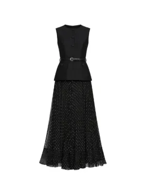 新品✨セルフポートレイト selfportrait スパンコールロングスカート SELF-PORTRAIT（セルフ・ポートレイト）ウィメンズ - FARFETCH
