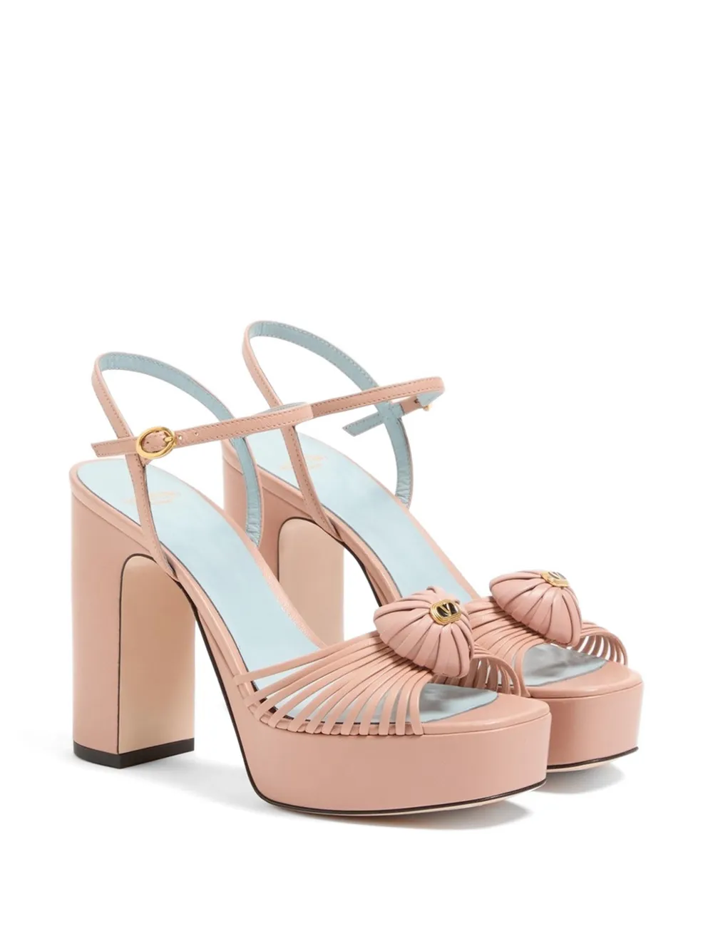 Valentino Garavani Coeur Royal sandalen met plateauzool Roze