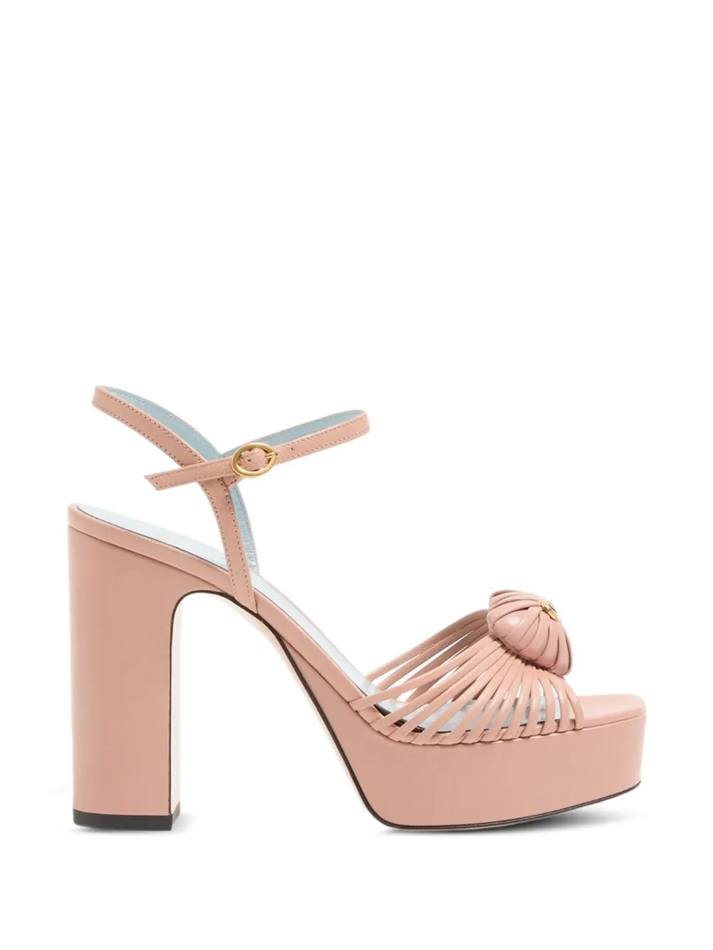 Valentino Garavani Coeur Royal flower platform sandals - Rosa