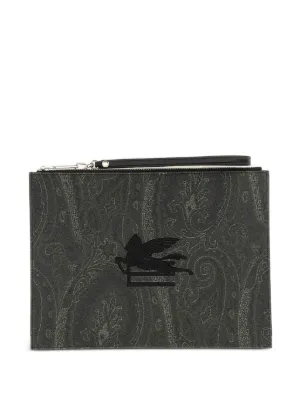 ETRO エンボス加工クラッチバッグ ETRO クラッチバッグ | グレー | FARFETCH JP