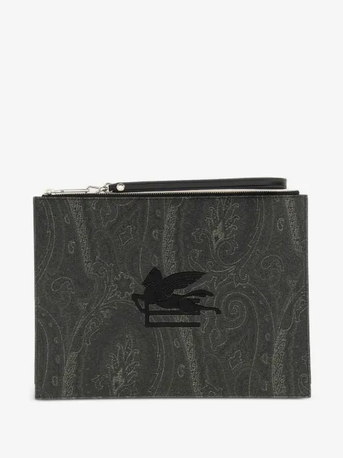 ETRO paisley-print clutch bag