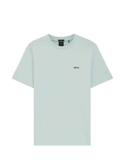 BOSS logo-print crew neck T-shirt
