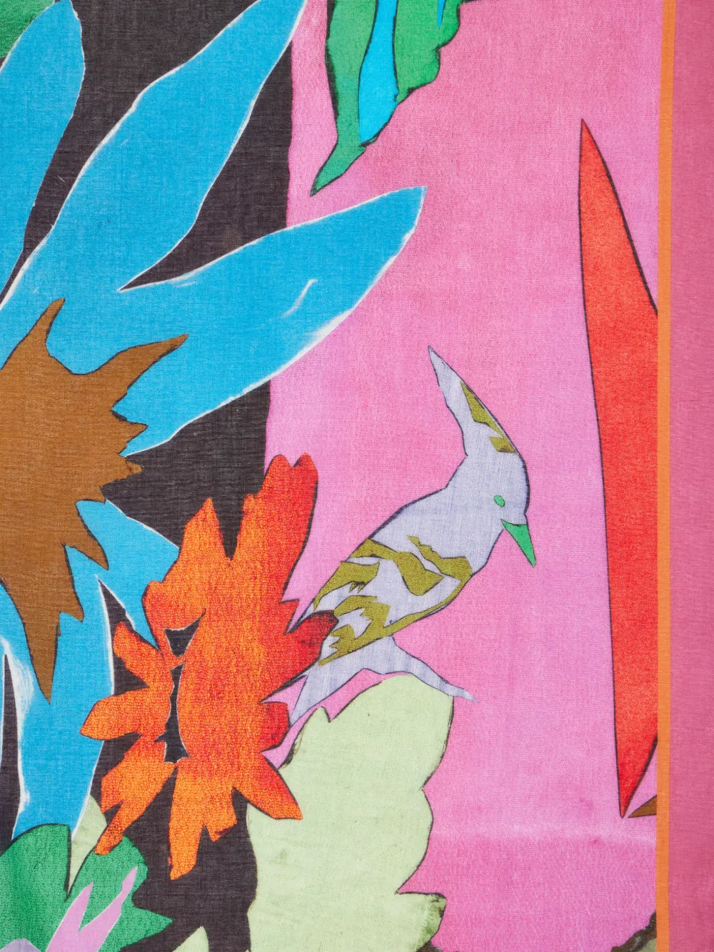 River Collage Floral-Printed Scarf