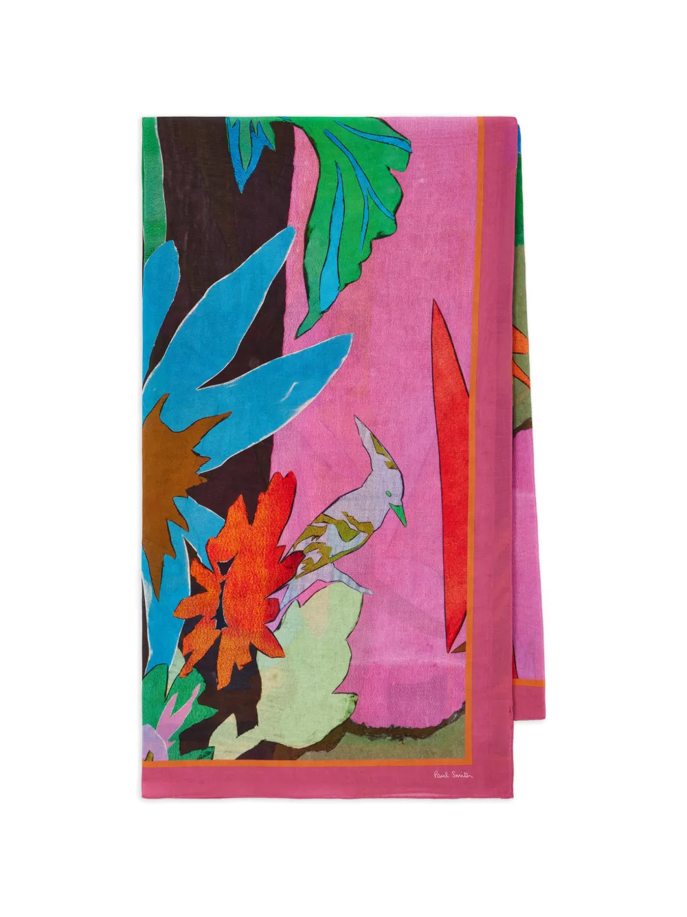River Collage Floral-Printed Scarf