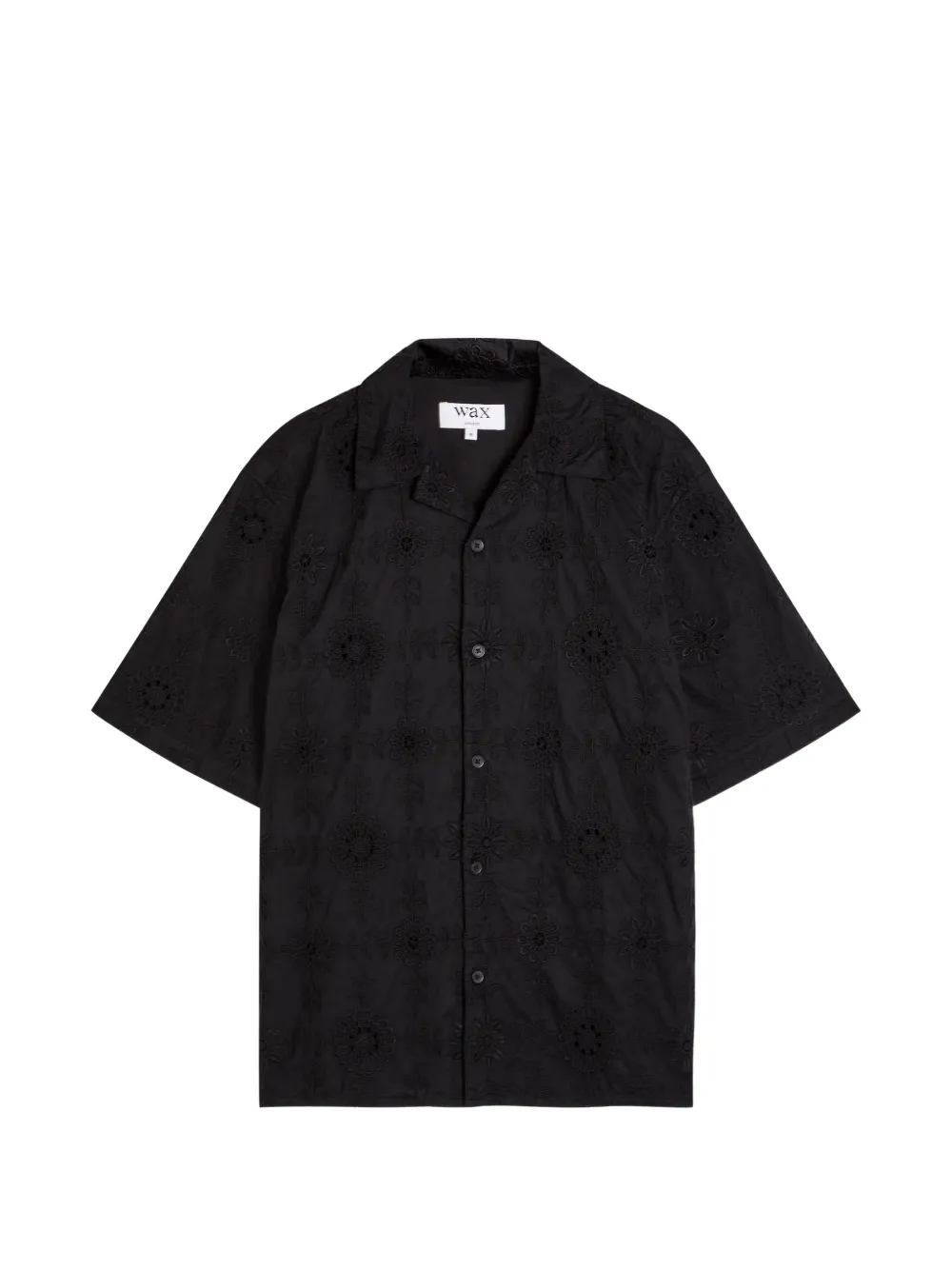 Wax London embroidered shirt – Black