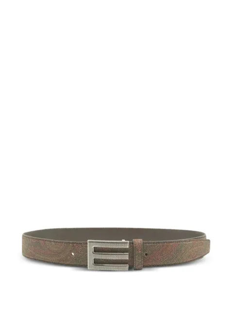 ETRO paisley-pattern E-buckle belt