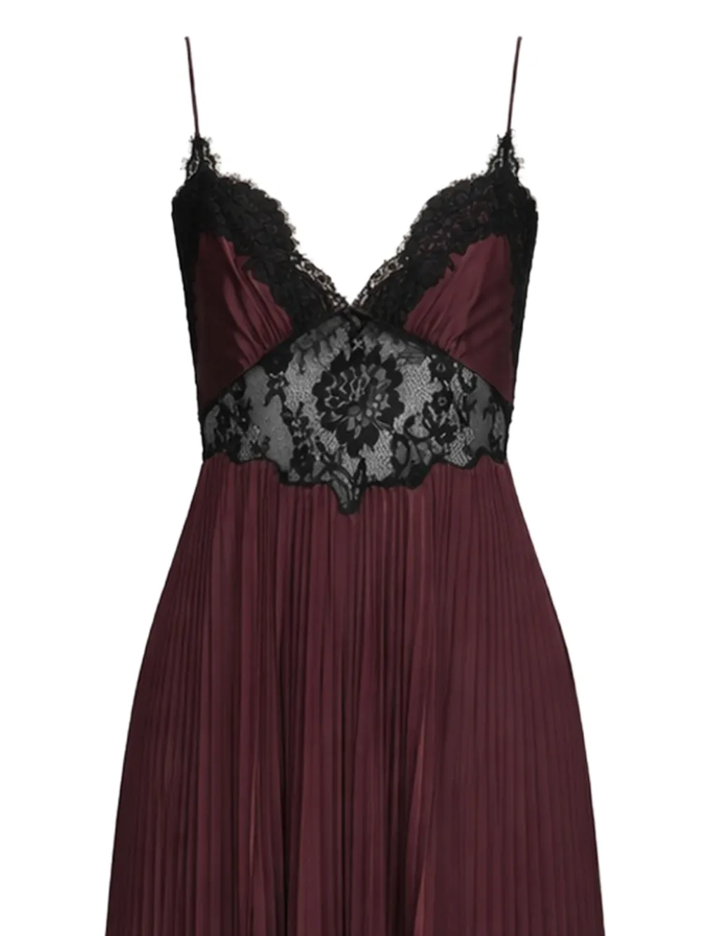  Self-portrait Lace Insert Maxi Dress - Red 