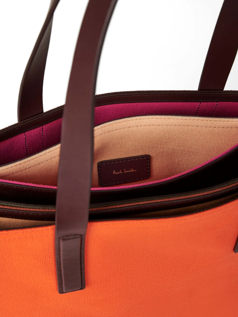Paul Smith ロゴ ハンドバッグ | オレンジ | FARFETCH JP