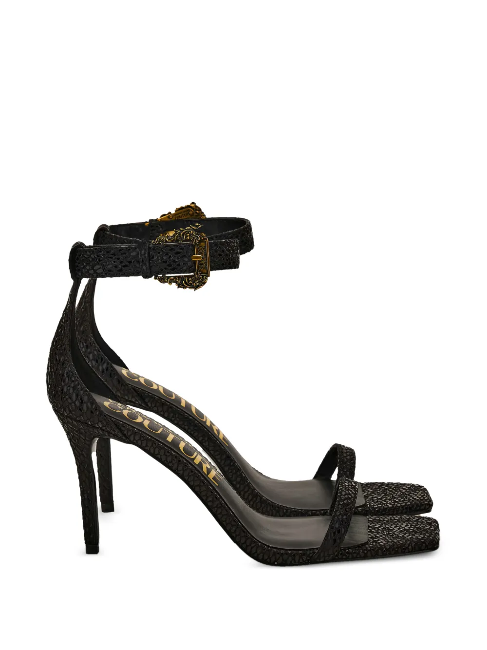 Versace Jeans Couture Sandalen met gesp Zwart