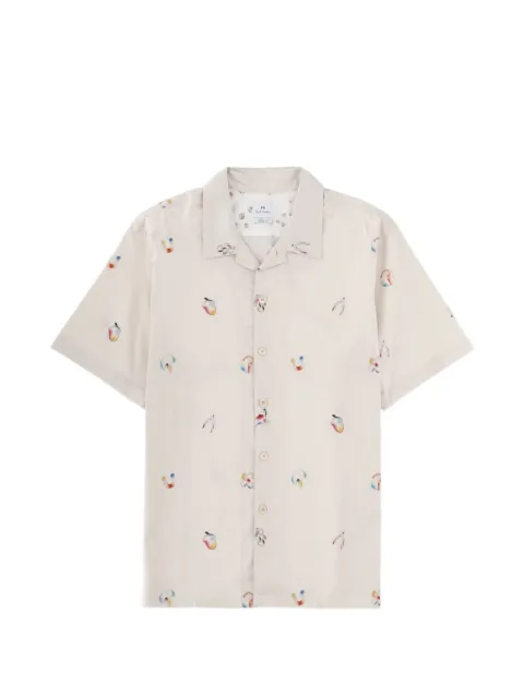 MPS short-sleeve pattern shirt