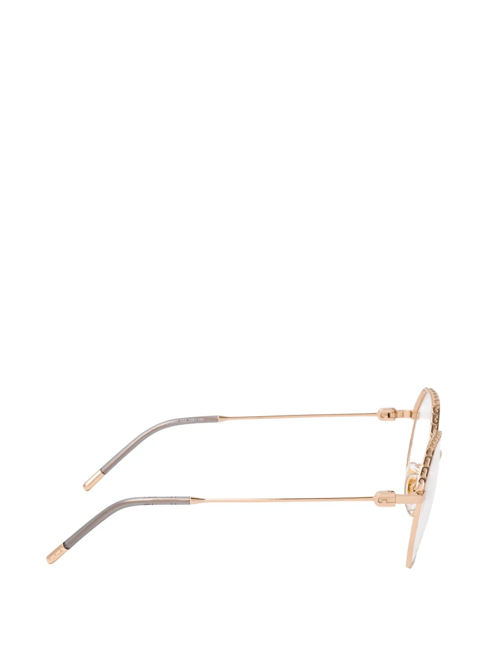  Furla Geometric-frame Glasses - Gold 