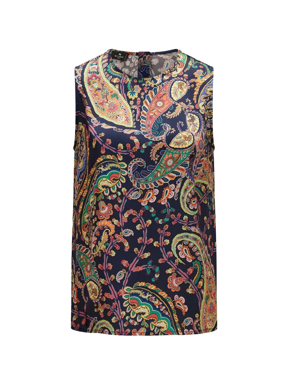 ETRO paisley-print sleeveless blouse - Blu