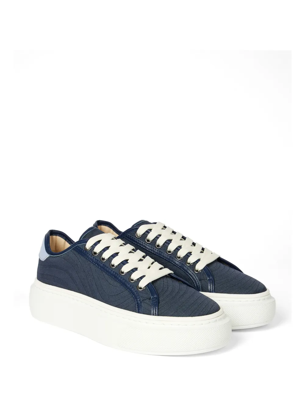 Paul Smith Sneakers met plateauzool en gedraaid effect Blauw