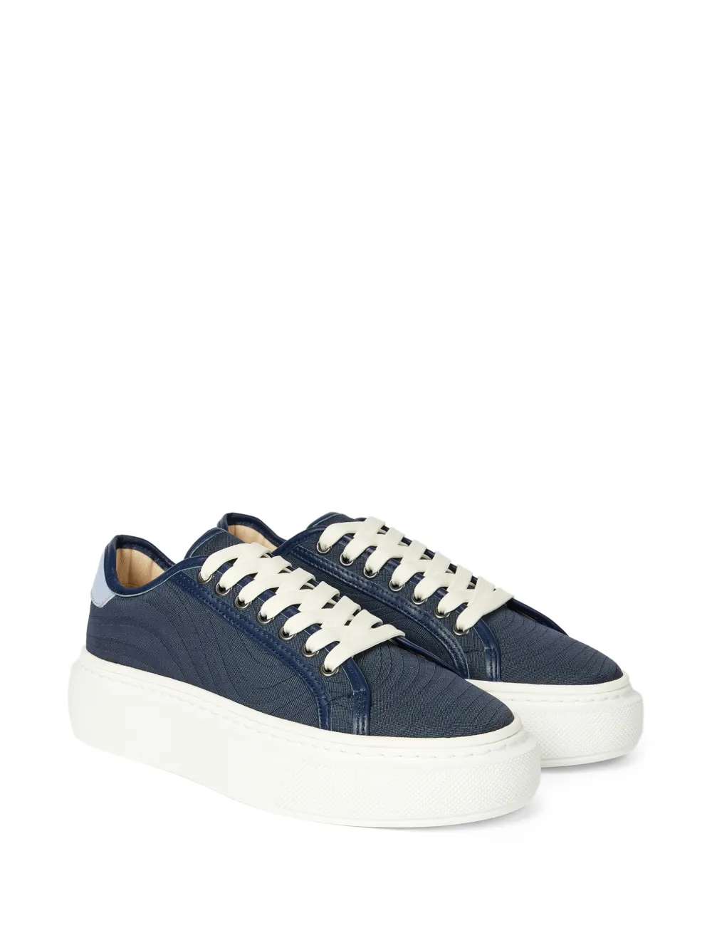 Paul Smith Swirl Guppy' Platform Sneakers in Blue, view 2