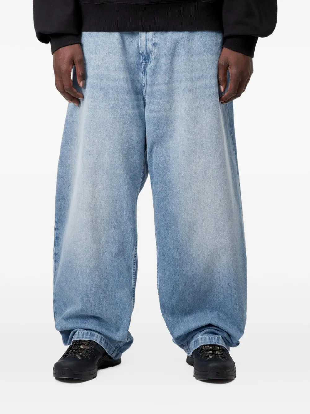 Carhartt WIP Brandon logo-patch jeans - Blu