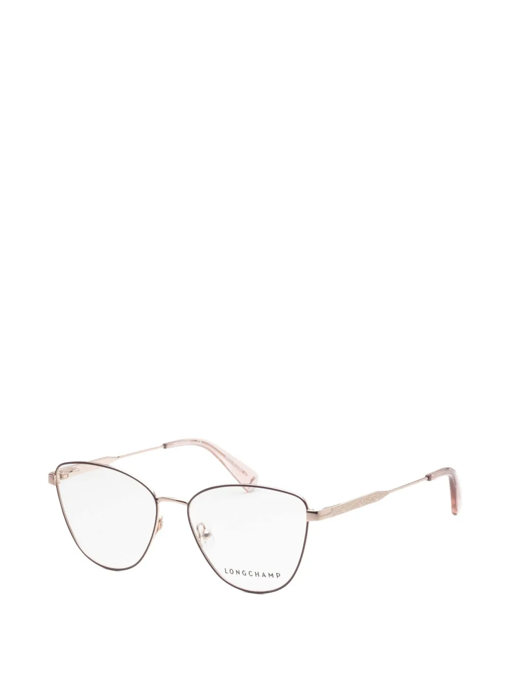 Longchamp geometric frame glasses - Rosa
