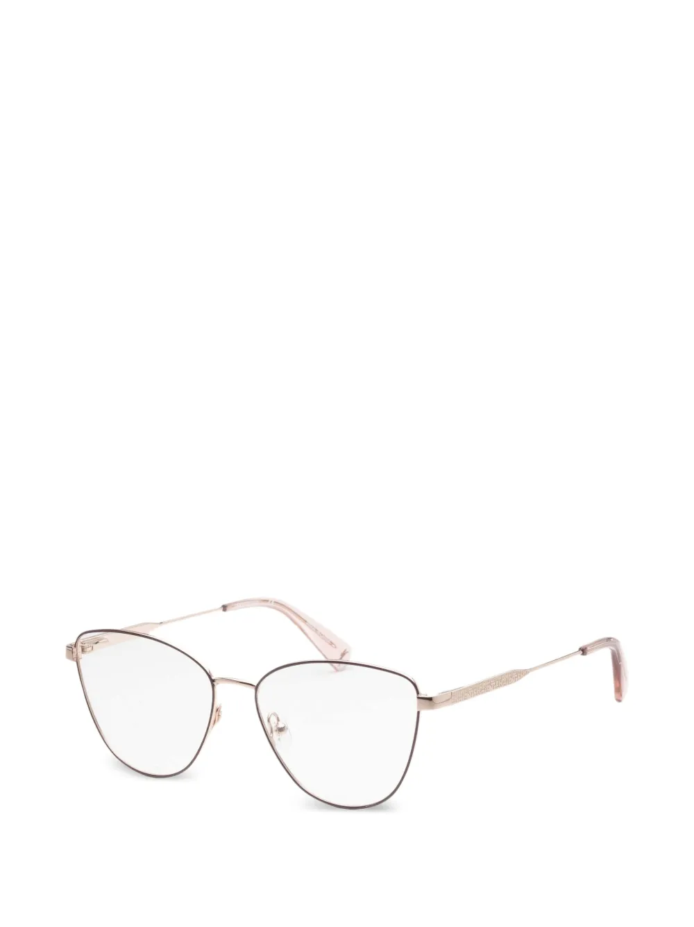 Longchamp geometric frame glasses - Rosa