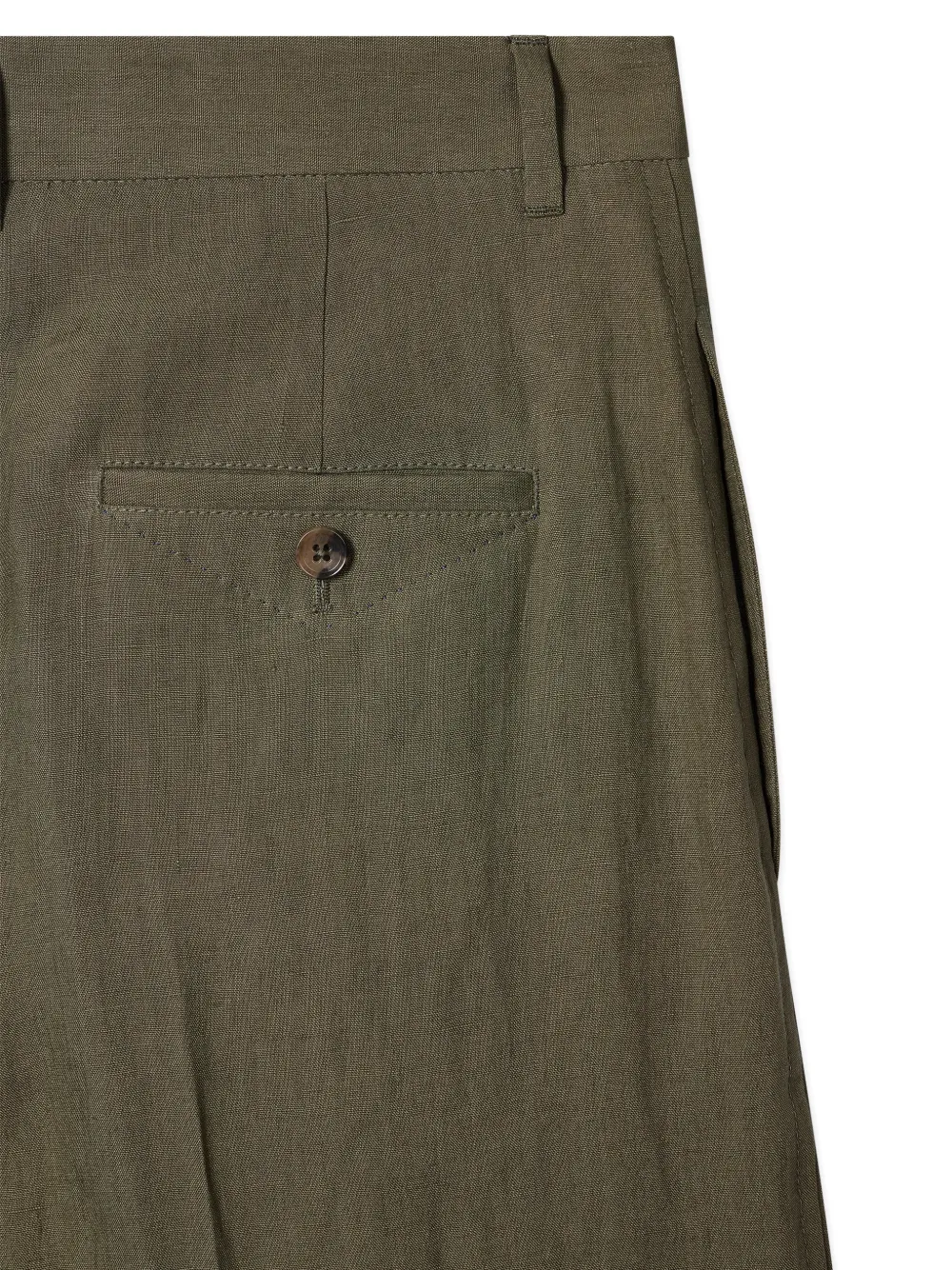  Paul Smith Button Pleated Trousers - Green 