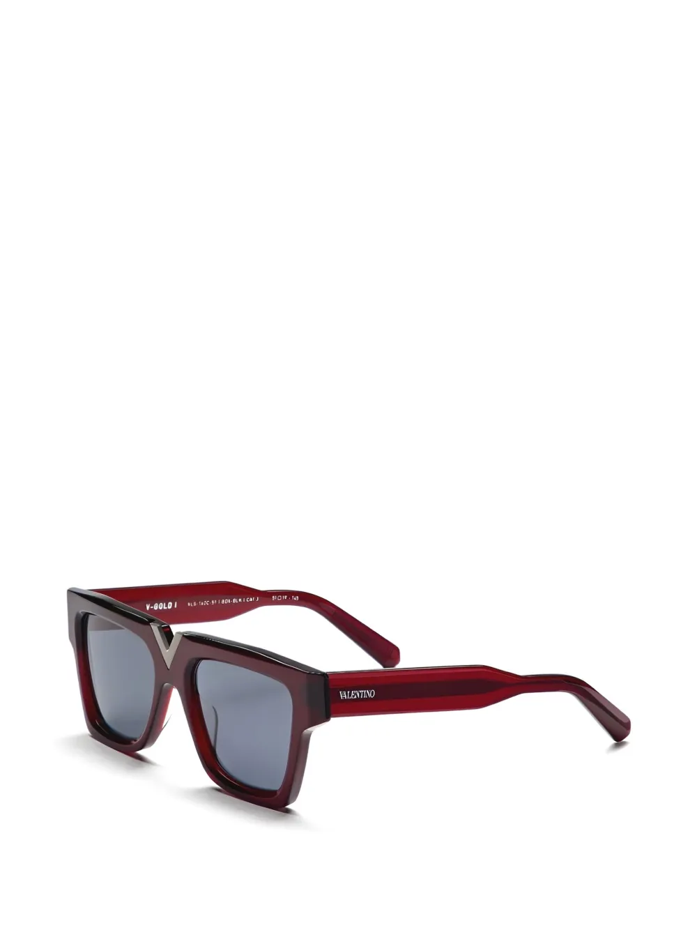  Valentino Garavani Eyewear Geometric-frame Sunglasses - Red 