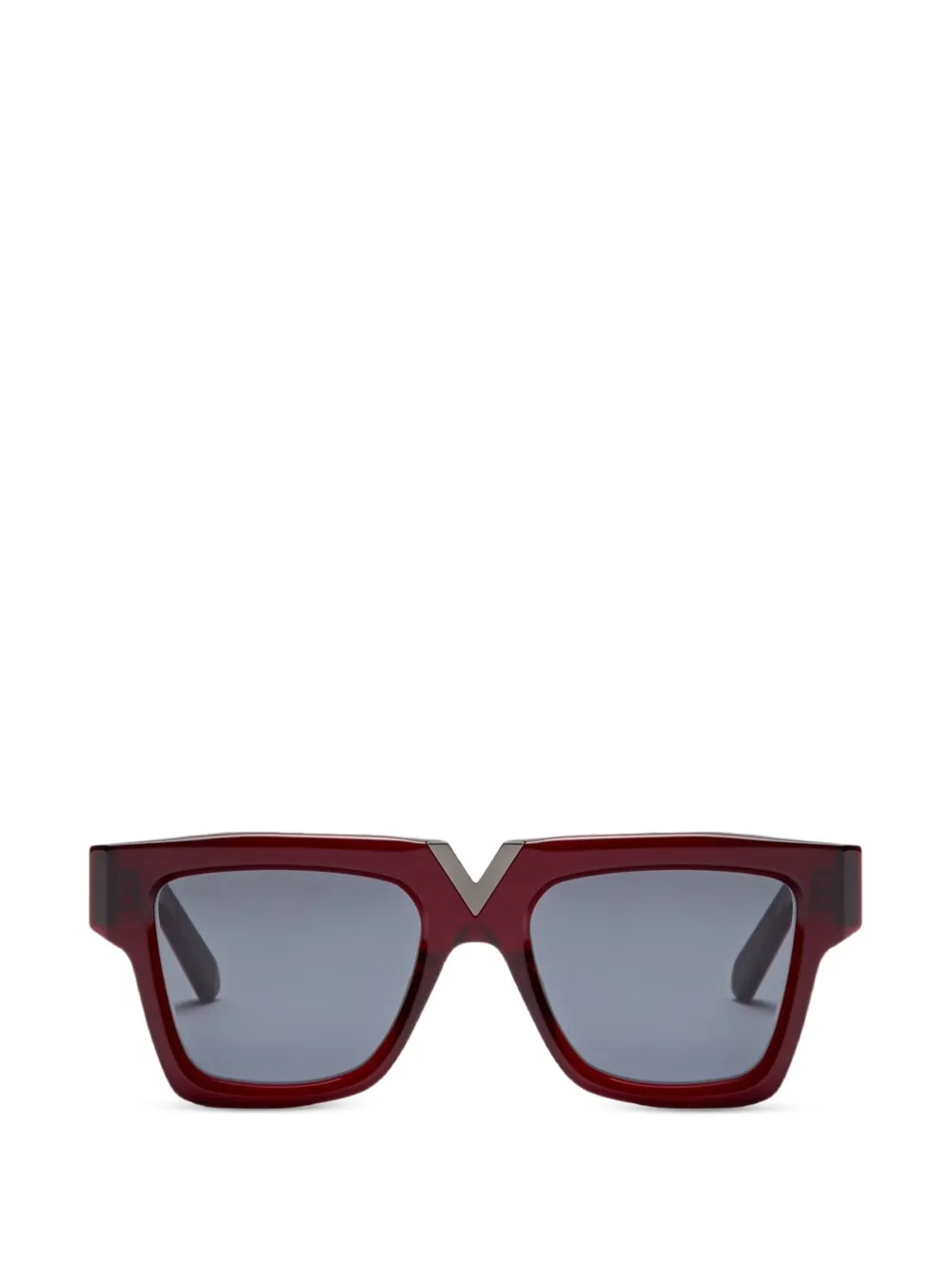 VALENTINO GARAVANI EYEWEAR geometric-frame sunglasses - Rosso