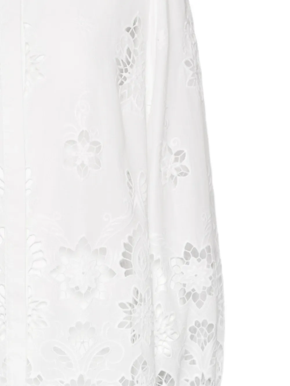  Elena Miro` Floral-lace Shirt - White 