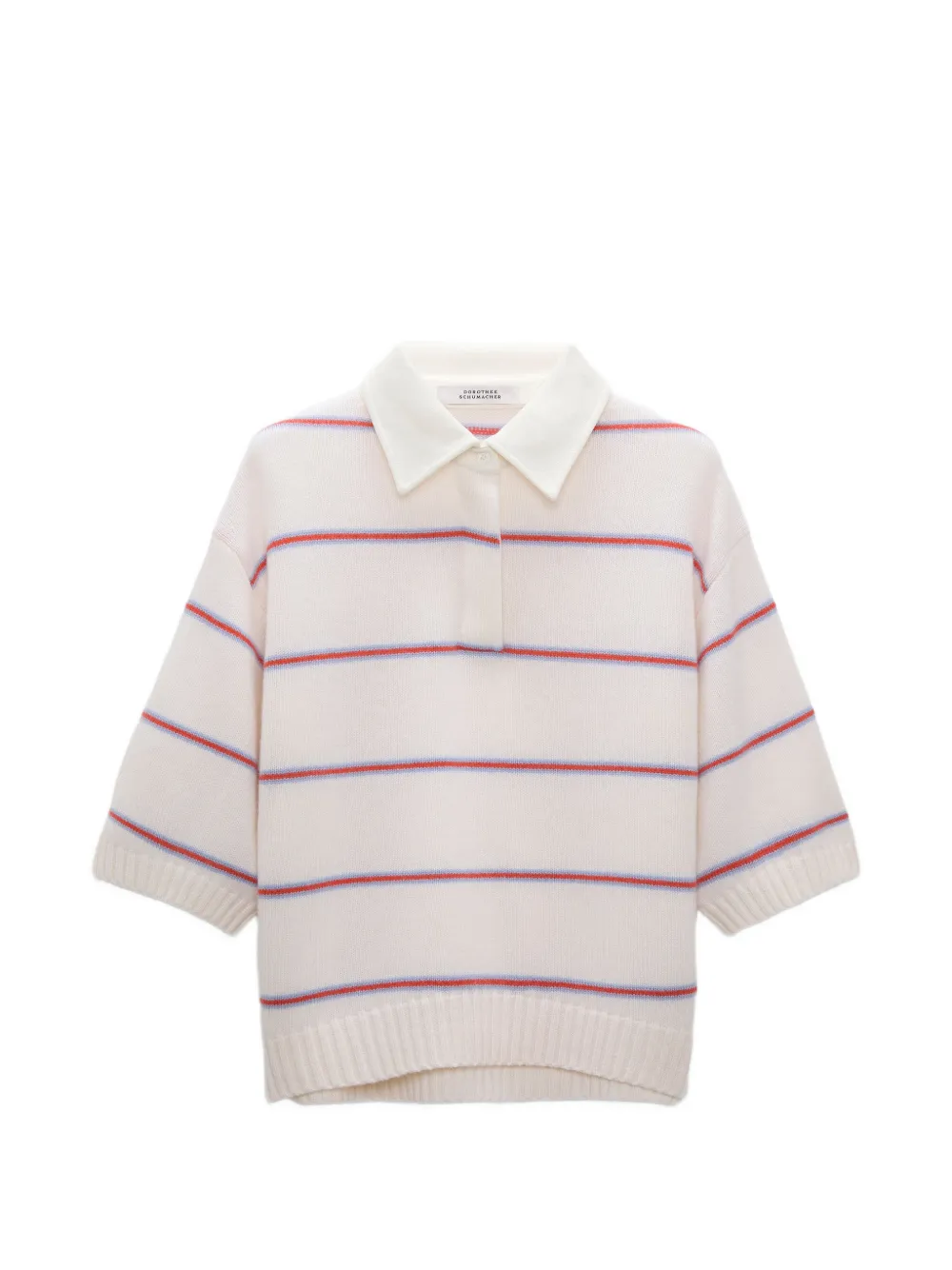 Dorothee Schumacher Polo Sporty Statements a righe - Toni neutri
