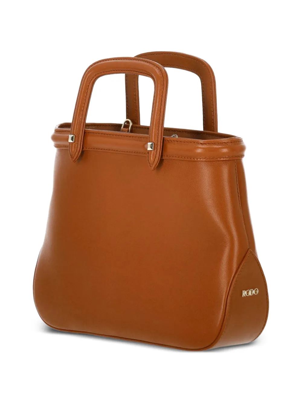  Rodo Top Handle Tote Bag - Brown 