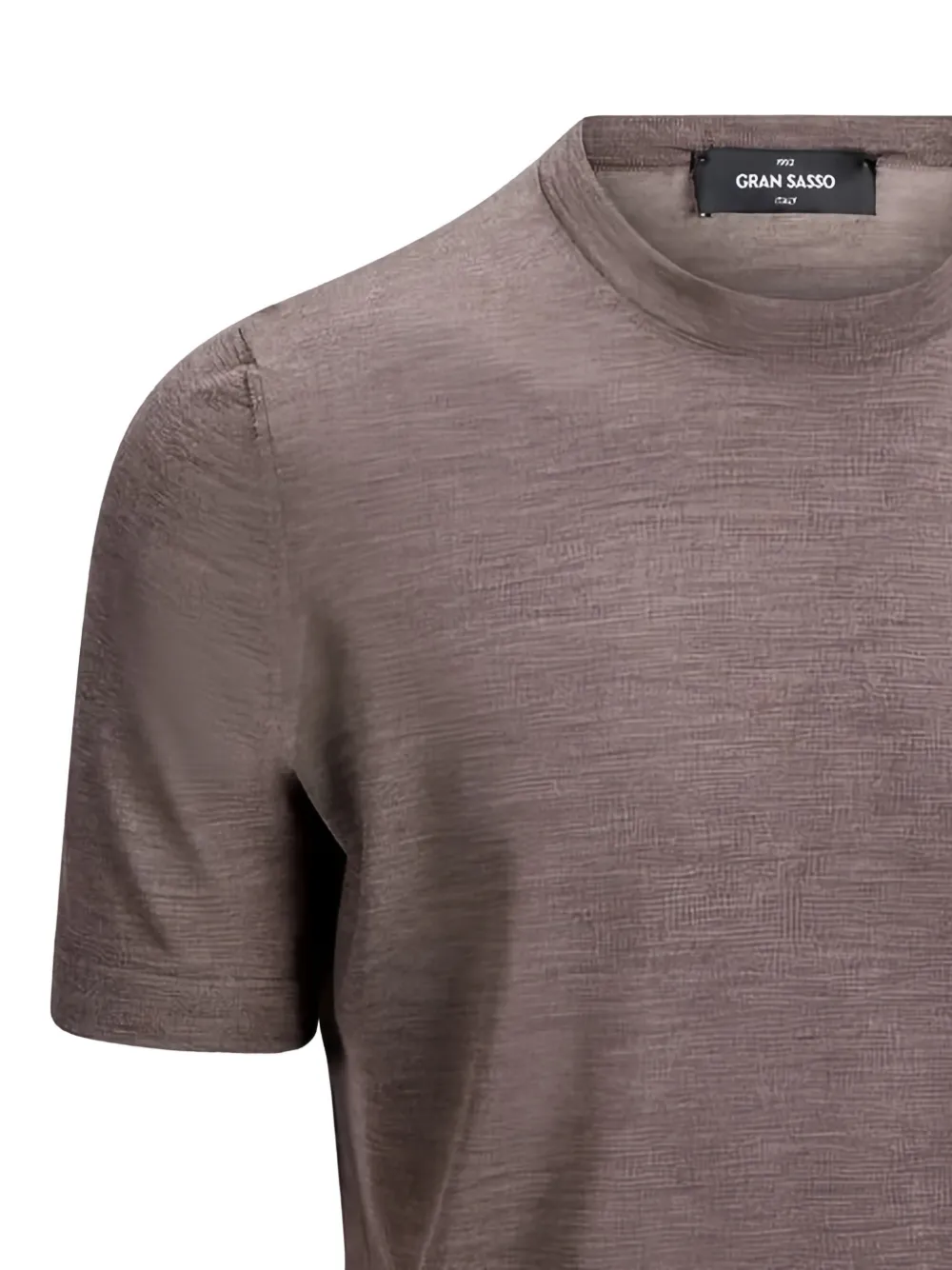 Gran Sasso Wollen T-shirt Bruin