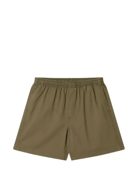 Obey logo-patch elasticated shorts