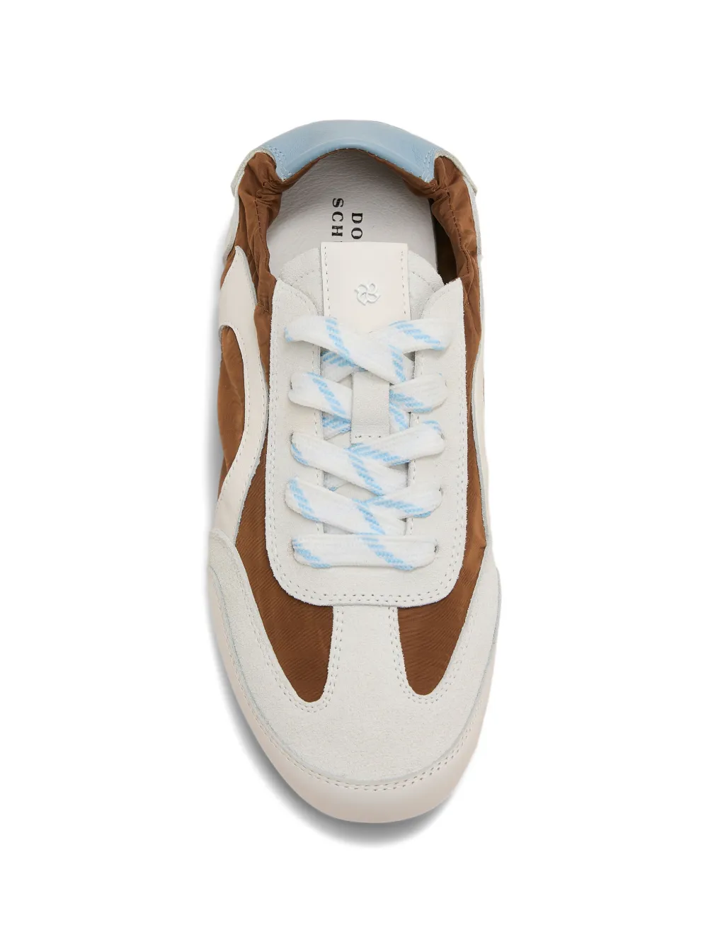 Dorothee Schumacher panelled lace-up sneakers Wit