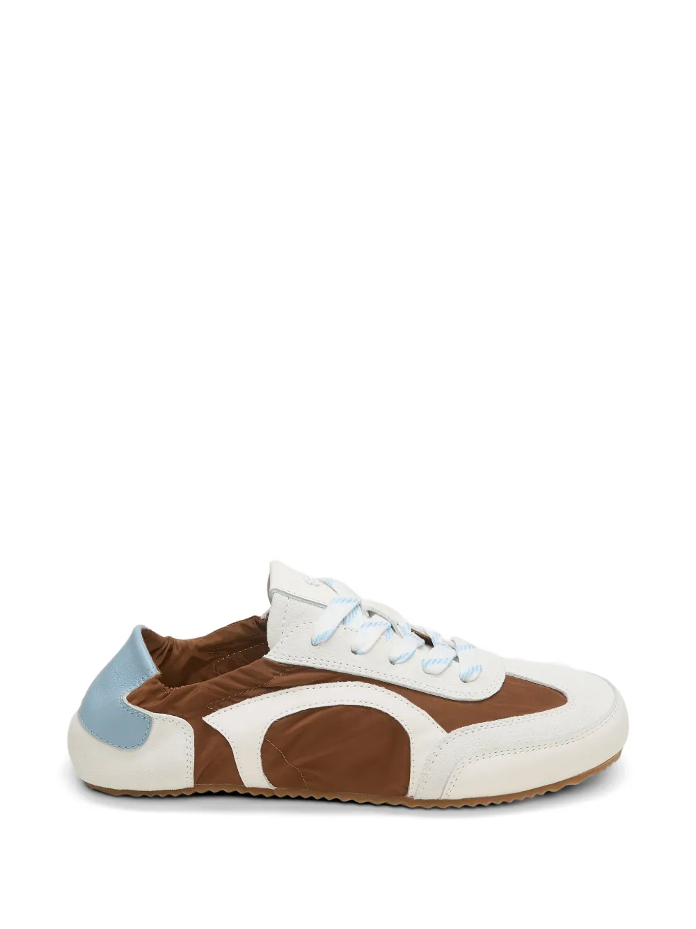 Dorothee Schumacher panelled lace-up sneakers Wit