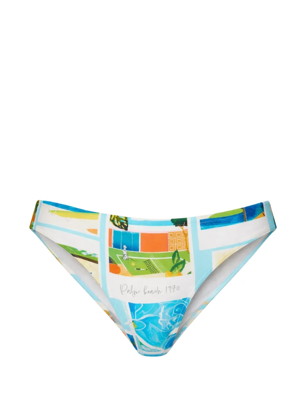 Seafolly patterned hipster bikini - Bianco