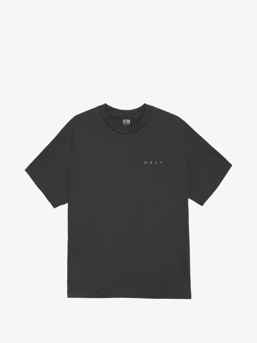 Obey graphic crew-neck T-shirt | Black | Image 1