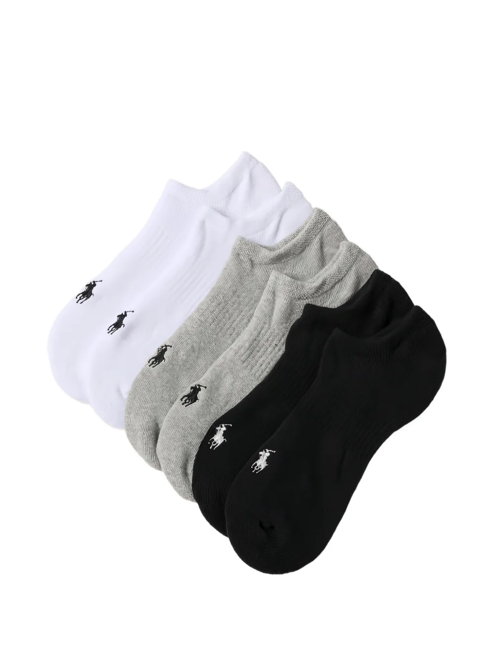 Polo Ralph Lauren logo low socks (set of three) - Bianco