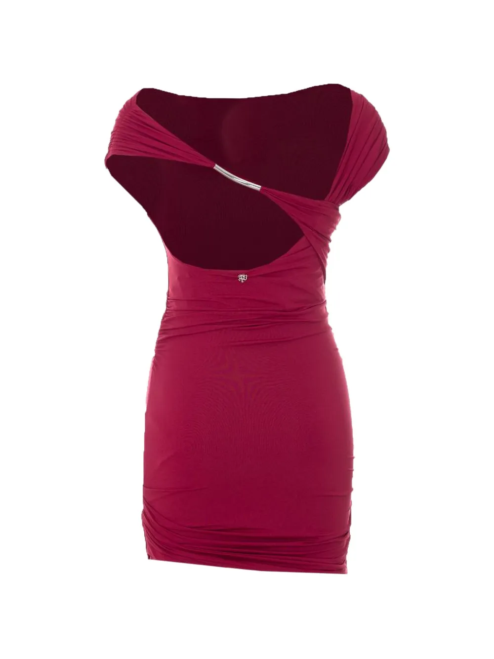  Aniye By Open-back Ruched Mini Dress - Red 