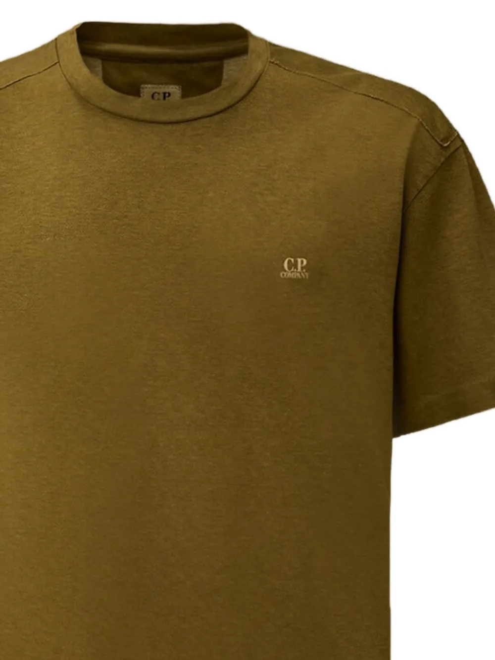C.P. Company Katoenen T-shirt met logo Groen
