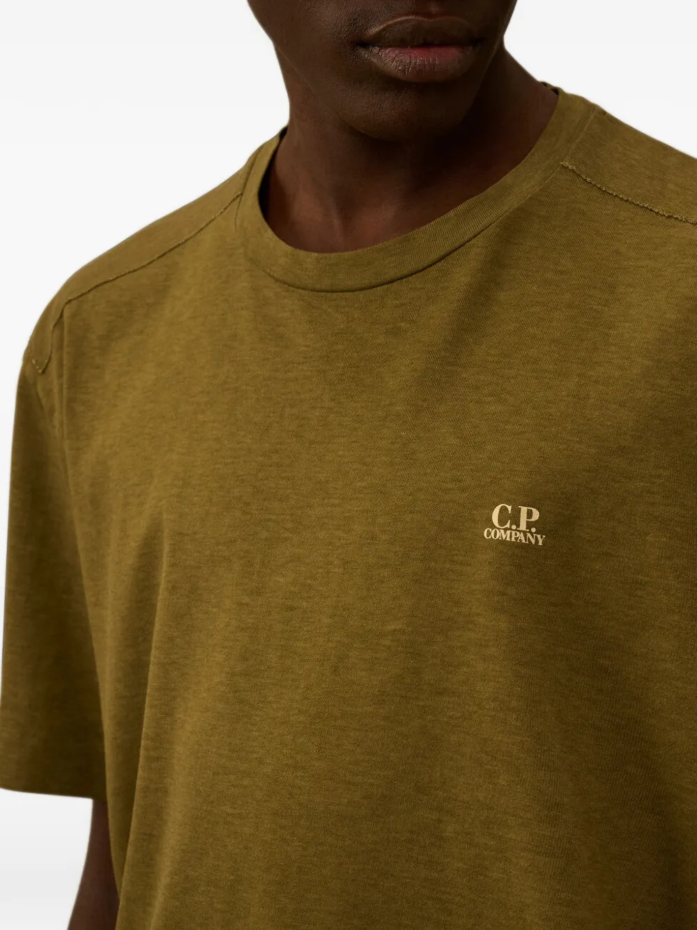C.P. Company 20 1 jersey verguld T-shirt met logo Groen