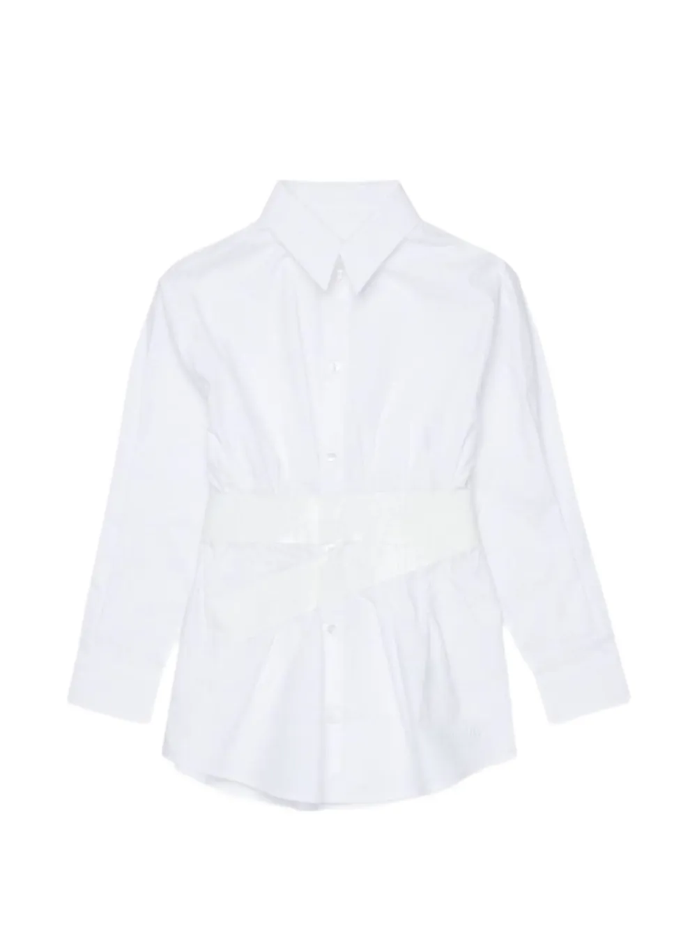 MM6 Maison Margiela Kids buttoned shirt - Weiß