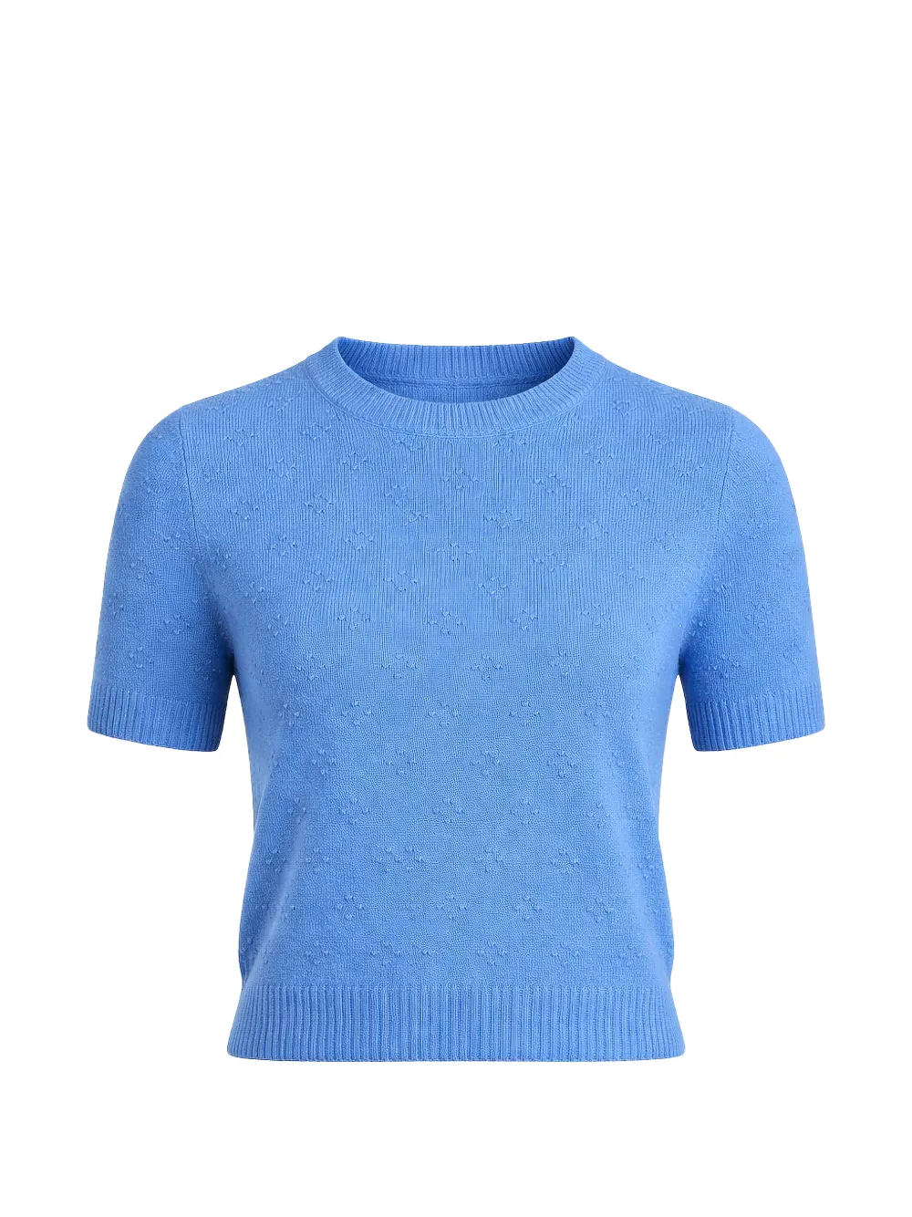 Guest In Residence textured knitted T-shirt - Blu