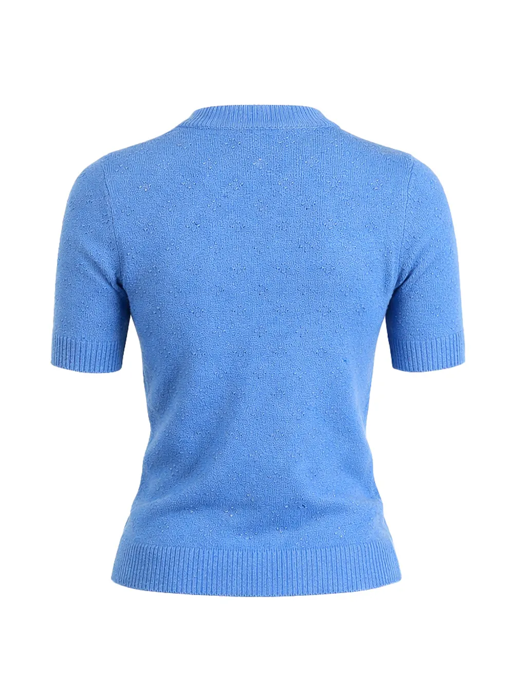  Guest In Residence Patterned Knit Top - Blue 
