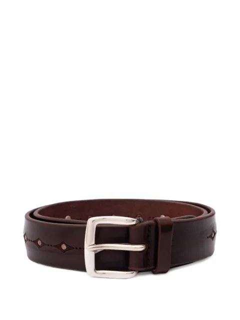 Orciani engraved leather belt