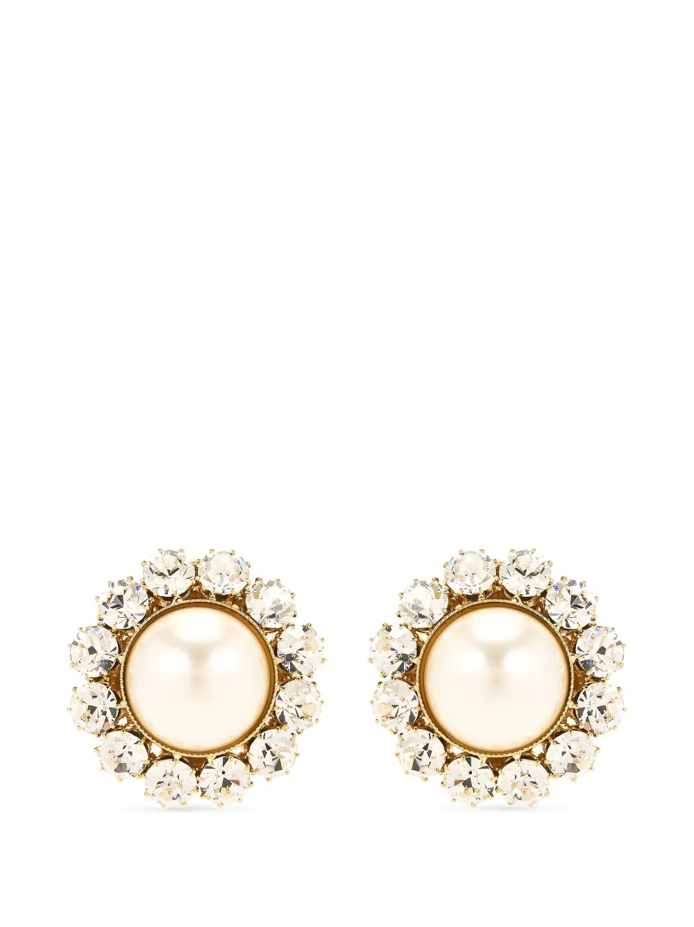 Rowen Rose pearl-detail earrings - Gold