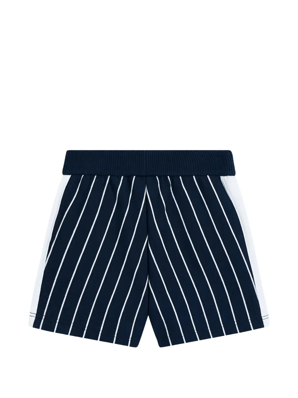 Emporio Armani Kids Gestreepte shorts Blauw