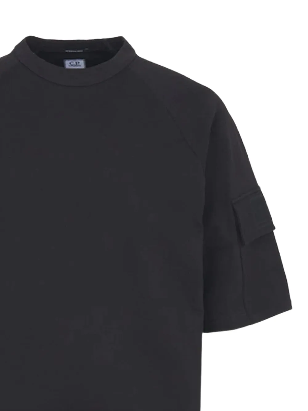 C.P. Company Sweater met zak op de mouw Zwart