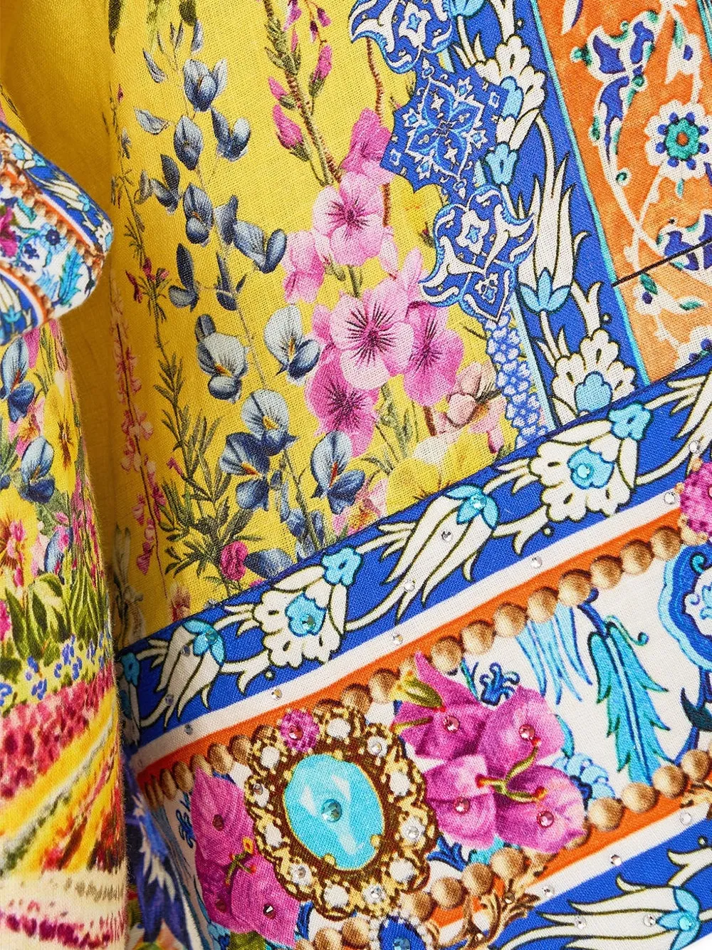Camilla Tuniek met bloemenprint Geel