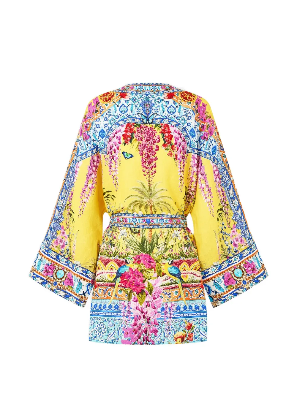 Camilla Tuniek met bloemenprint Geel