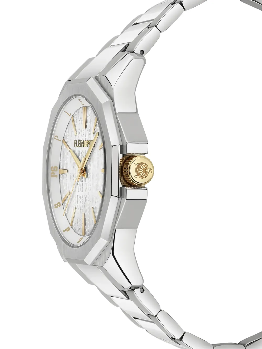 Plein Sport stainless steel onyx 42mm watch - Bianco