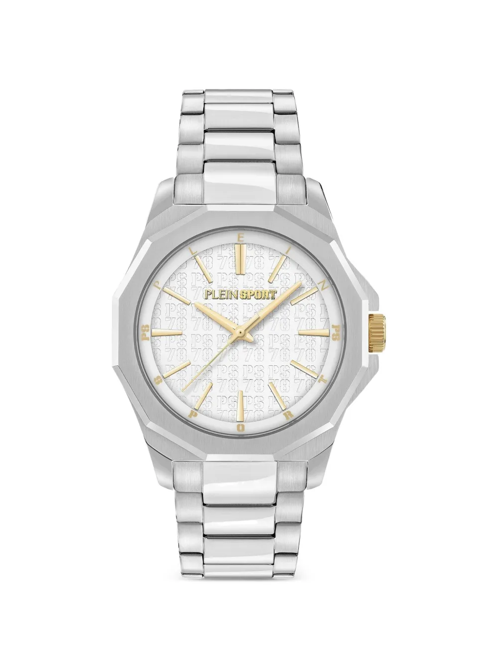 Plein Sport stainless steel onyx 42mm watch - Bianco