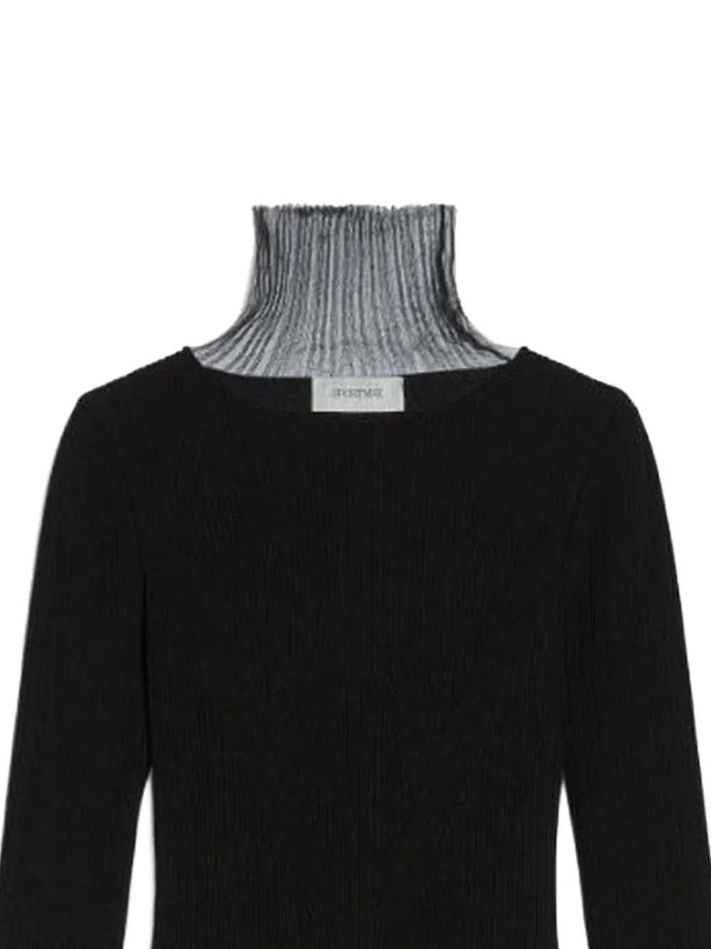  Sportmax Fringed Roll-neck Midi Dress - Black 